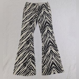 We The Free Black and White Zebra Print Flare Pants